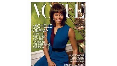 Michelle Obama on the cover of the April issue of Vogue magazine. Courtesy Vogue