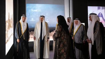 President Sheik Mohamed and other UAE leaders are shown round the new museum