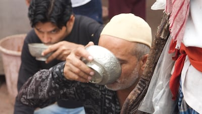 The mashaks are goatskin leather bag that can carry up to 40 liters of water. They keep the water cool