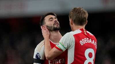 (On for Saka 81’) Fired shot into side netting after Chelsea defence backed off. AP