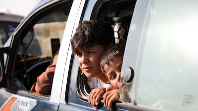 Boys look forward to going home. Reuters