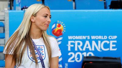 Toni Duggan says England are 'not that far behind' Barcelona in terms of being able to play the ball out from defence. Reuters