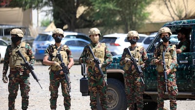 epa13235089 Houthi troopers patrol in Sana'a, Yemen, 12 September 2026. Following a week-long offensive, Houthi forces captured the port city of Mokha and key strategic sites along Yemen's western coast, cementing their control over the Bab al-Mandab Strait and the vital shipping route to the Gulf of Aden. EPA/YAHYA ARHAB