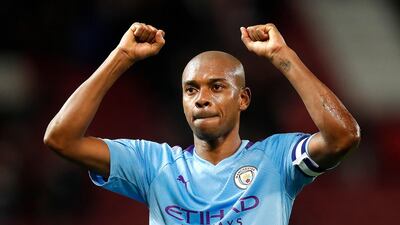 Fernandinho has signed a one-year contract extension with Manchester City. PA
