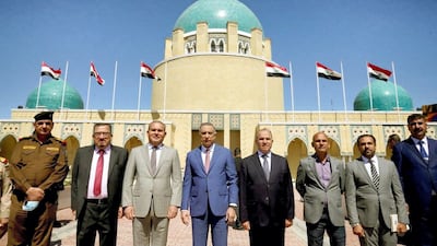 Iraq's Prime Minister Mustafa Al Kadhimi at Royal Baghdad cemetery. Courtesy Iraqi Prime Minister Media Office