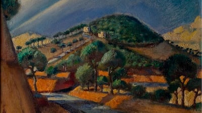 La colline de Mekarzel (Mekarzel Hill) by Egyptian artist Mahmoud Said. Photo: Christie's