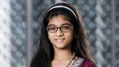 Maathangi Anirudh, 9, is one of three Indian youth ambassadors selected last year in the under-18 art category from hundreds of hopefuls in a Be Part of It contest. Courtesy: Dubai Expo 2020