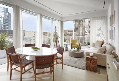 Demarcate your living room for work and leisure activities. Photo: CetraRuddy