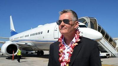 Shane O'Hare, President & CEO, Royal Jet being welcomed in Seychelles. Phil Weymouth / Royal Jet
