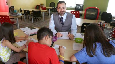 Layth Bajes, director of the Sylvan Learning centre in Abu Dhabi. Delores Johnson / The National