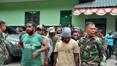 Dozens were arrested over rioting in the capital of Indonesia's Papua region, police said on September 1. AFP