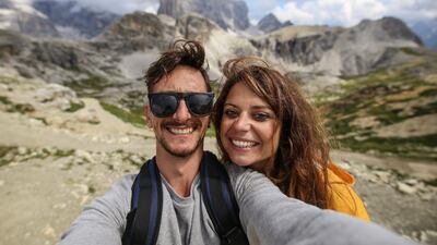 Stevo Dirnberger and Chanel Cartell launched the online course HFFH Travel Around The World to inspire others to follow their lead. Photo: Stevo Dirnberger and Chanel Cartell