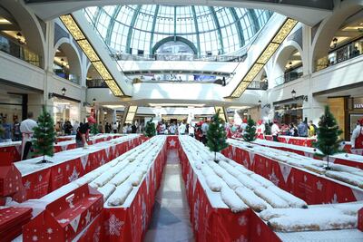 Buy loaves or slices of stollen at Mall of the Emirates to support Emirates Red Crescent. Mall of the Emirates