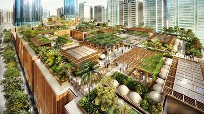 ??A rendering of the Mall at World Trade Centre. Courtesy Aldar