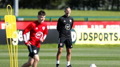 Wales manager Ryan Giggs overseas training. Reuters