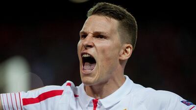 Kevin Gameiro will leave Sevilla for fellow La Liga club Atletico Madrid on a four year deal. Jorge Guerrero / AFP