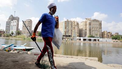 He sells the waste he collects to the VeryNile initiative for 14 Egyptian pounds ($0.71) per kilo.