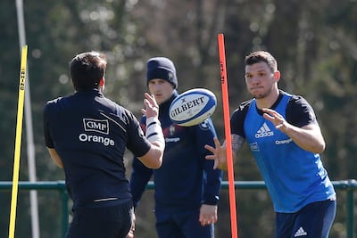 Remy Grosso, right, seized his chance to impress in France coach Jacques Brunel. Michel Euler / AP Photo