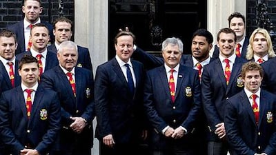 David Cameron, the British prime minister, called Manu Tuilagi's prank 'a bit of fun'. Chris Harris / AFP