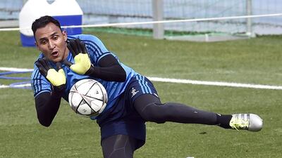 Keylor Navas will be tasked with keeping Atletico Madrid at bay during the Uefa Champions League final. Gerard Julien / AFP