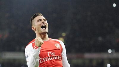 Centre forward: Olivier Giroud, Arsenal. Fit again and firing, the Frenchman scored twice against Newcastle to take his tally to four goals in five games. (Facundo Arrizabalaga / EPA)