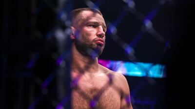 Reinier de Ridder before the main event middleweight bout against Robert Whittaker at Etihad Arena, Yas Island, Abu Dhabi. Victor Besa / The National