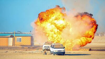 Union Fortress 5 military parade in Ajman. Wam