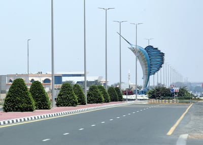 The sailfish roundabout in Umm Al Quwain. Chris Whiteoak / The National