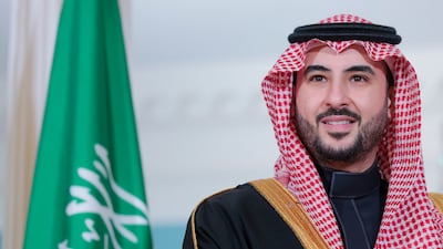 WASHINGTON, DC - FEBRUARY 25: Saudi Arabia Defense Minister Prince Khalid bin Salman poses for a photo opportunity ahead of a meeting with U.S. Secretary of State Marco Rubio in the U.S. State Department Building on February 25, 2025 in Washington, DC. Earlier this week Salman also visited the Pentagon. Anna Moneymaker/Getty Images/AFP (Photo by Anna Moneymaker / GETTY IMAGES NORTH AMERICA / Getty Images via AFP)