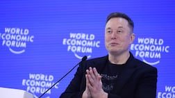 'I would encourage everyone to be optimistic and excited about the future,' Elon Musk told the World Economic Forum annual meeting in Davos. Bloomberg