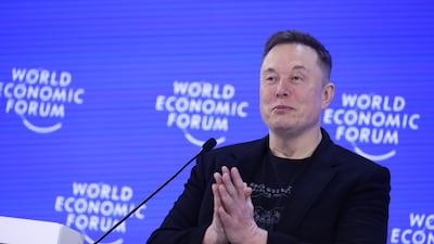 'I would encourage everyone to be optimistic and excited about the future,' Elon Musk told the World Economic Forum annual meeting in Davos. Bloomberg
