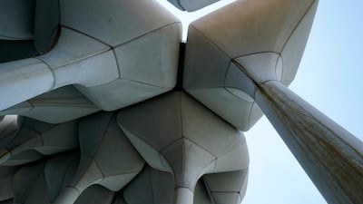 Giant concrete "tulip pots" support Little Island, a new man-made park and performing arts space forming part of the Hudson River Park along the West Side of Manhattan island, New York. AP Photo