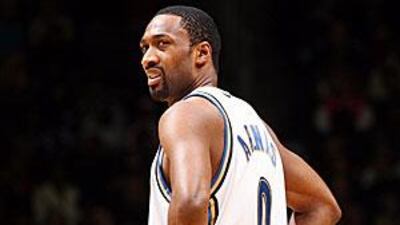 The Washington's Gilbert Arenas has been banned by the NBA for bringing guns to the locker room.
