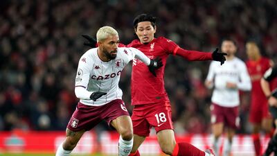 Takumi Minamino - 6: The Japanese was given two minutes on the pitch in place of Mane. There was barely any time for him to make an impact. PA