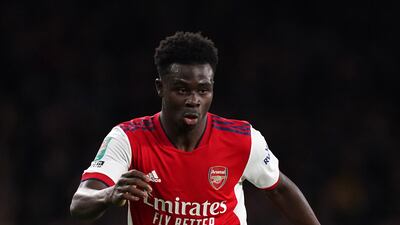 15) Arsenal's Bukayo Saka, £85.72m. PA