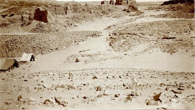 A view over the fortress of Semna in Nubia, 1900. All photos courtesy of Staatliche Museen zu Berlin, Ägyptisches Museum und Papyrussammlung, Fotoarchiv