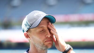 England captain Joe Root talks to the media at the Melbourne Cricket Ground ahead of the third Ashes Test . PA