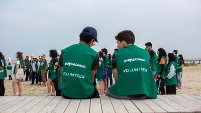 More than 100 members of New York University Abu Dhabi's community outreach team planted 5,000 mangroves in an hour in support of the UAE's efforts to safeguard the environment. All photos: NYUAD