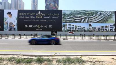 The Shah Rukh Khan-endorsed Royal Estates development in Dubai is an example of Indian star power’s influence in the Emirates. Pawan Singh / The National