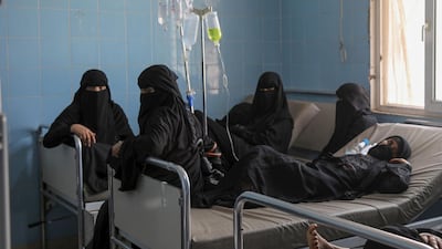 Yemeni women suffering from cancer get their medical treatment at a cancer hospital in Taez, southwest of the capital Sanaa. AFP