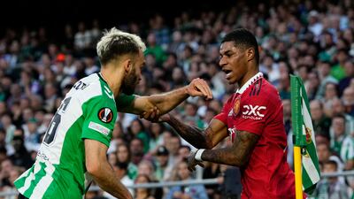 Marcus Rashford - 7 Super goal from distance into the bottom corner with the outside of his right foot – and that was his job done. Before that, it was a mixed bag. Overhit an early pass, directed a 20th minute Fred cross towards goal, twice muscled off the ball by Carvalho. Spun past Ruibal and had two excellent chances to score, the first well saved, the second sliced over. AP