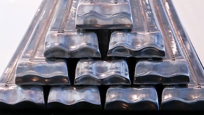 Supply disruption could push aluminium prices towards $4,000 per tonne, analysts say. Victor Besa / The National