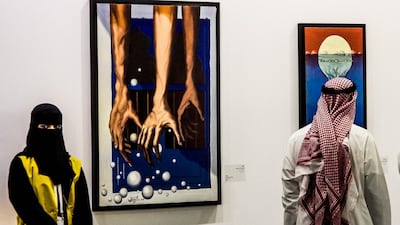 Photos from the opening day of Misk Art 2018. Courtesy of Centre for International Communication (CIC), Kingdom of Saudi Arabia