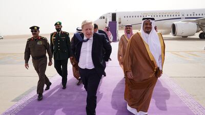 Mr Johnson will meet Crown Prince Mohammed bin Salman for talks over the ongoing energy crisis
