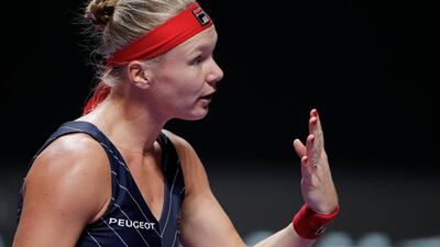 Kiki Bertens struggled with her health during the match against Belinda Bencic. AP