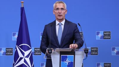 Nato Secretary General Jens Stoltenberg in Brussels on Wednesday. AFP