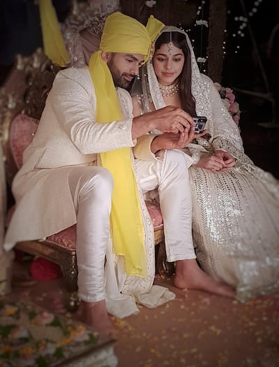 Taha Shah Badussha stars opposite Alaya F in 'Aaj Sajeya'. Courtesy Dharma 2.0