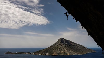 The annual Climbing Festival taking place on the Greek island of Kalymnos on Friday, October 4. AFP
