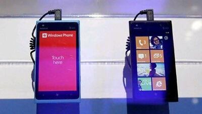 Nokia sees its future hinge on the Lumia 900, which it unveiled last week. Julie Jacobson / AP Photo