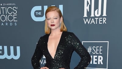 Sarah Snook arrives at the 25th annual Critics' Choice Awards on Sunday, January 12, 2020. AFP